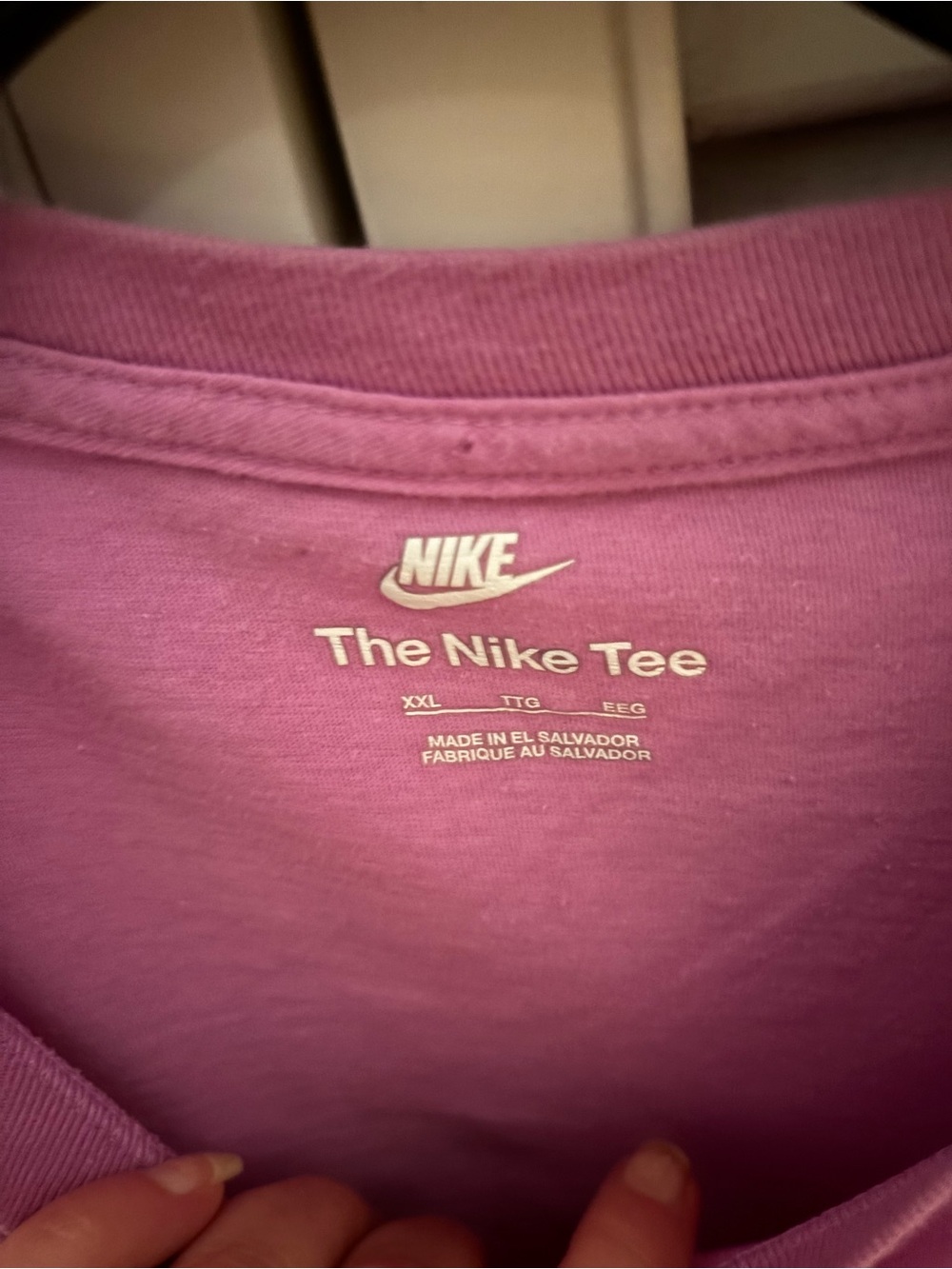 Nike Crewneck Tee in Mauve Pink - Picture 2 of 2